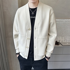 秋季短款针织衫外套时尚休闲开衫男款K5801-P108，男装针织衫/毛衣，电商A239