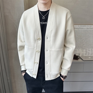 秋季短款针织衫外套 时尚休闲开衫男款 K5801-P108图片