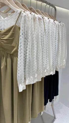 韩系蕾丝拼接连衣裙，女装连衣裙，艾米缇