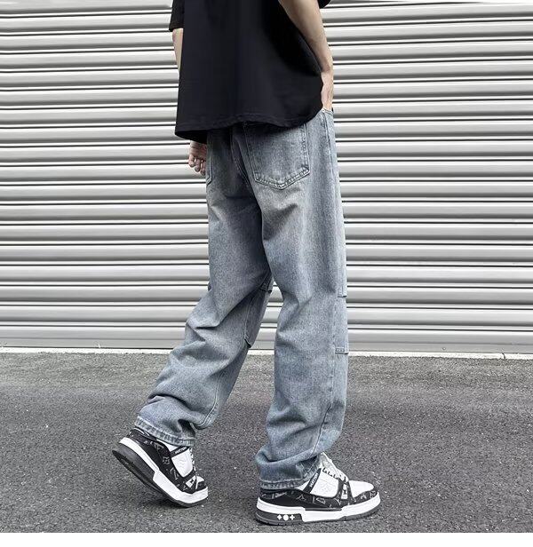 中腰潮新款长裤男拉链青春流行潮流牛仔裤M883P42,男装牛仔裤,星座1116-2