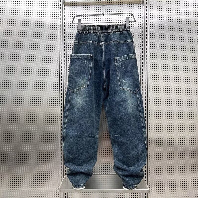 1506A/GK8330/P52弯刀裤复古宽松直筒阔腿休闲长裤,男装休闲裤,星座1506A