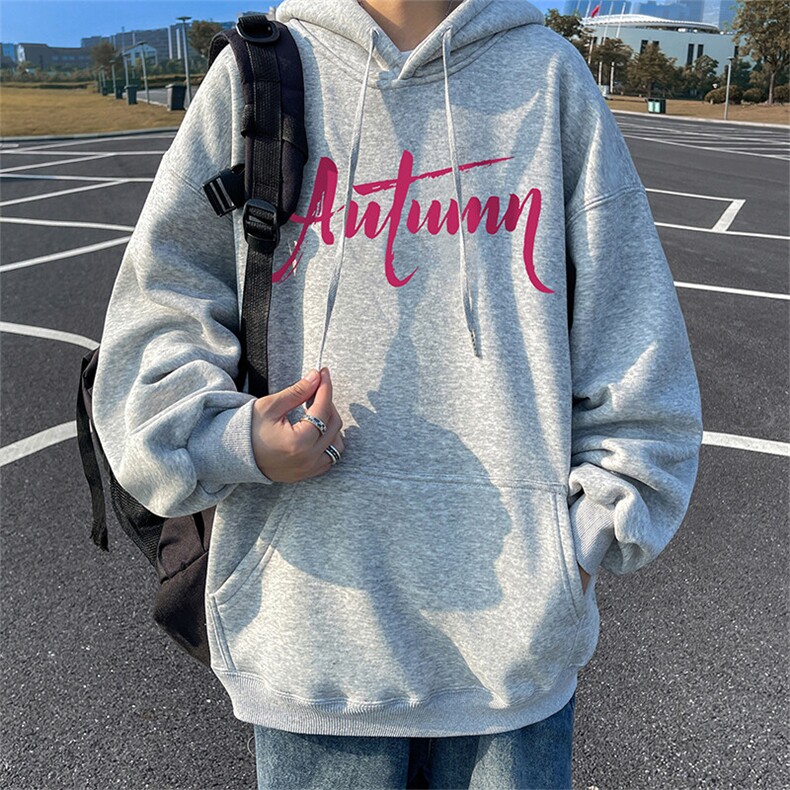 抖音得物供货可提供视频春装重磅美式宽松连帽卫衣DL2400,男装卫衣,电商A486-1