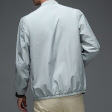 中年夹克男短款立领商务休闲宽松印花中老年外套爸爸装上衣春秋季，男装夹克，电商B212（原钱塘6029）