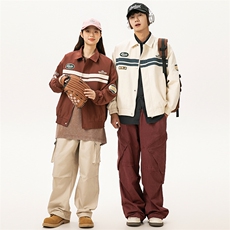 2025秋季新款男装日系潮牌拼色宽松夹克外套JK596-F125，男装夹克，电商A101（原外27）