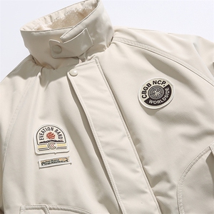 2026冬季新款男日系潮牌纯色宽松休闲连帽棉服加厚外套MY360-F156图片