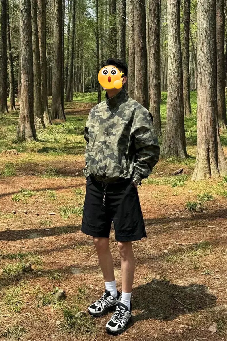 网图慎用特批P75无差价夏季立领迷彩男宽松透气速干防晒衣J5212,男装夹克,电商A001-1