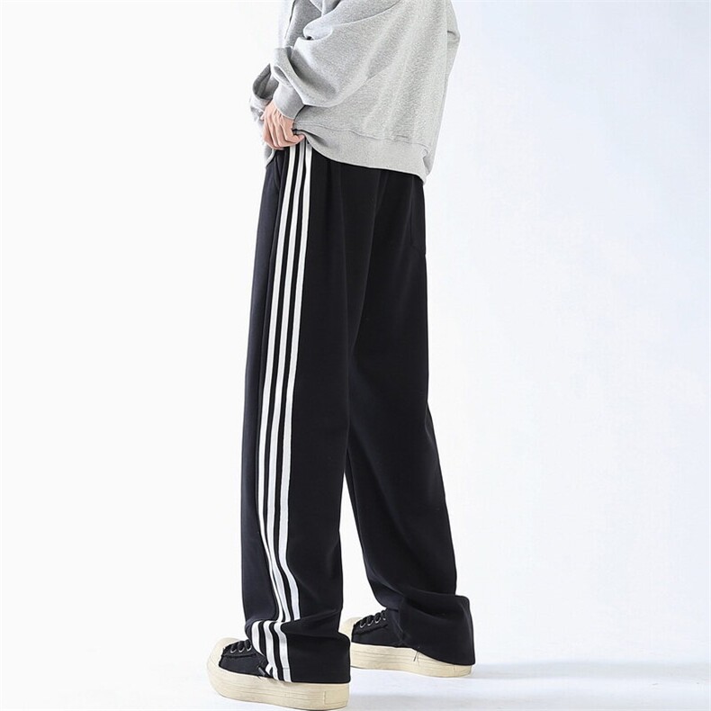 55%棉45%涤纶YK86016-P38加绒P45三条杠运动裤子卫裤,男装休闲裤,电商A086-1