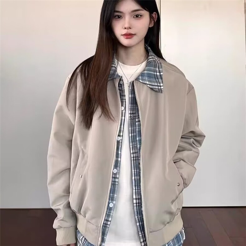 887-P63春秋款拼接夹克高级感潮牌上衣2025新款,男装夹克,电商B323A