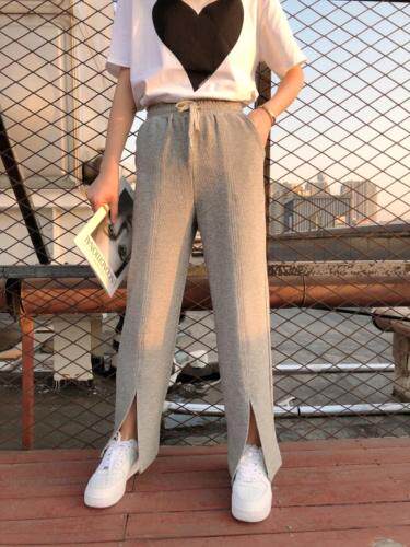 拖地开叉阔腿裤，女装，1+1 MAIN ROAD