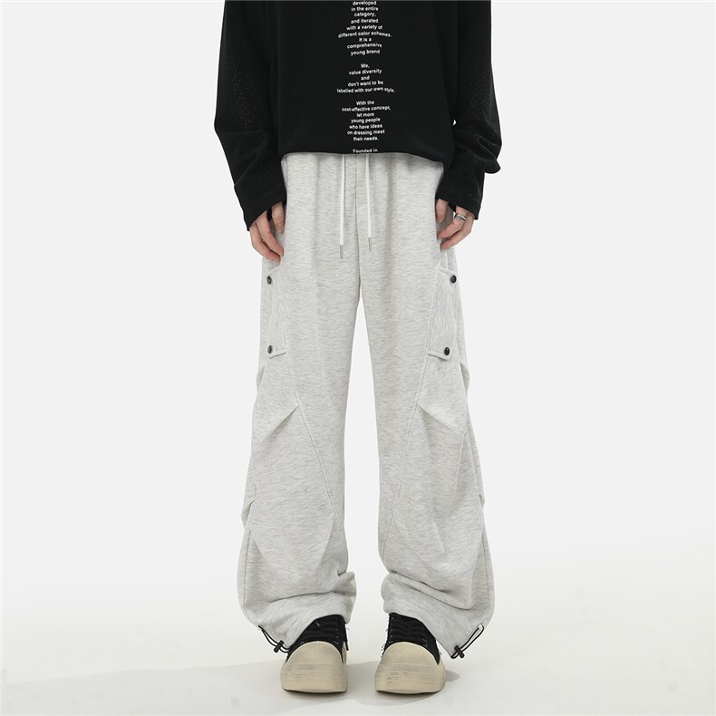 秋冬季新款高克重品质宽松版型卫裤运动裤休闲裤B336-DK238-P48,男装休闲裤,电商B336