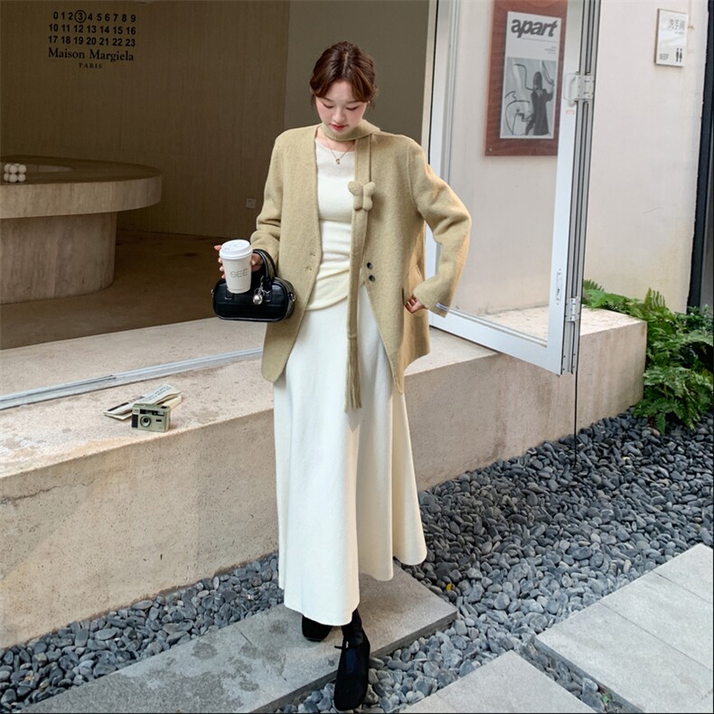 新款有xian货V领双面呢西装AD921-P255K368,女装毛呢外套,2B187