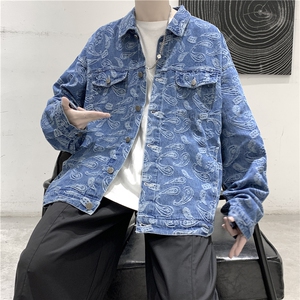 2023春季新款男士牛仔夹克宽松潮流休闲上衣外套A158-JK205-P85图片