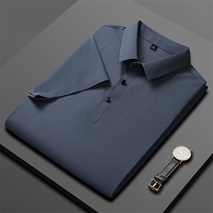 夏款男POLO衫冰丝纯色休闲商务保罗衫T恤大码M-4XL PL1199 P40图片