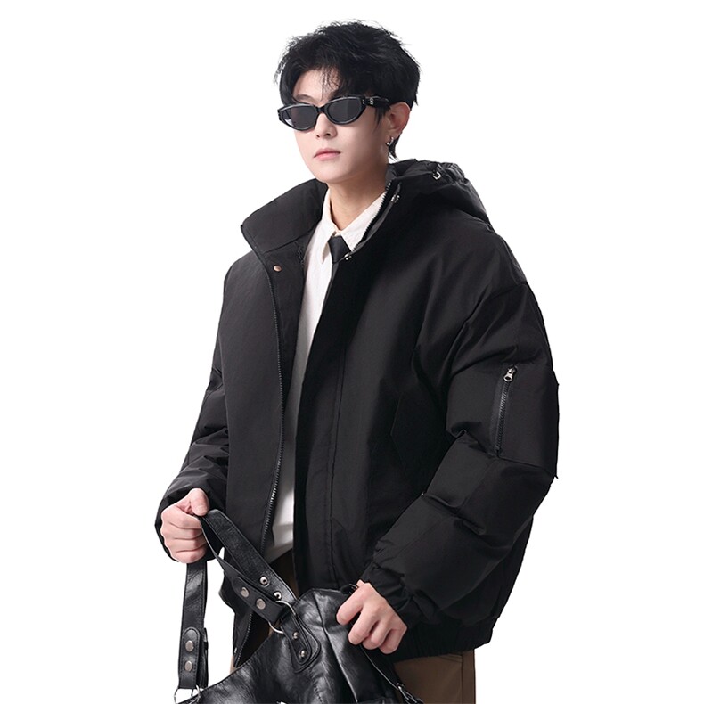 棉服男冬季新款港风宽松连帽棉衣MF9006-P90,男装棉衣,星座214-3