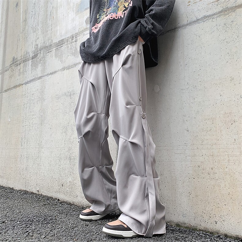 8XL-M休闲裤男秋冬季加肥加大码西裤高街显瘦拖地裤9026p68控88,男装休闲裤,电商D206-1