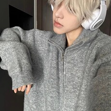 抖音高质量立领针织开衫外套MY099-P80，男装针织衫/毛衣，星座313A(原308A-2)