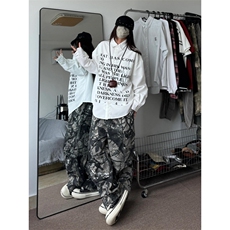 【有货】cleanfit白色字母衬衫男高级感痞帅长袖衬衣1288LL-P39，男装衬衫，星座1007（原301D）