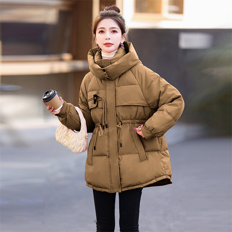 2023年冬季新款连帽加厚保暖时尚休闲羽绒服女,女装羽绒服,奕薇雅