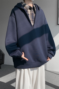 现货 WY10178-特p58 加绒P68 重磅卫衣大码假俩件连帽衫美式外套图片