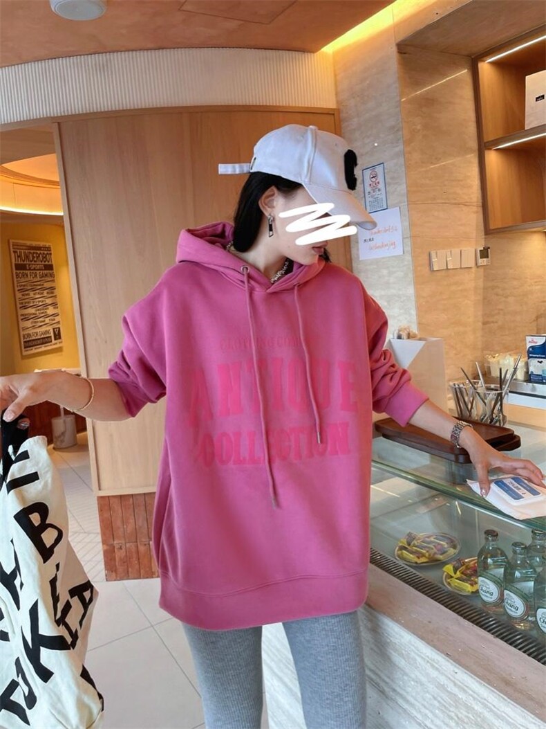 现货秋季新款：时尚潮流圆领卫衣，女装卫衣/绒衫，泽妤