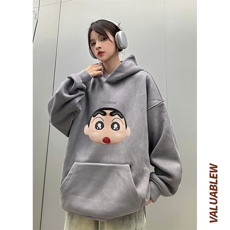 ！麂皮绒连帽卫衣直播品质重磅400克3D头印花JL7119-P45控78,男装卫衣,星座508（原C305）
