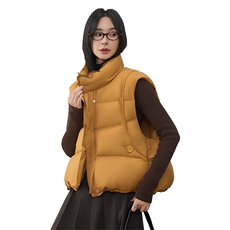 现货2025年冬季新款休闲宽松羽绒马甲女90绒，女装羽绒服，阳光伊恋