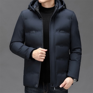 NN2382钱塘2020-3商务休闲简约冬季厚款中年男士棉衣外套P95图片