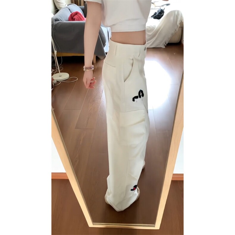 【有货】A9027CC-特P53趣味小狗刺绣工装休闲裤男女,男装工装外套,星座1007（原301D）