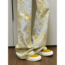 NZT41LL-特P43cleanfit美式复古提花牛仔裤男高街直筒裤，男装牛仔裤，星座1007（原301D）