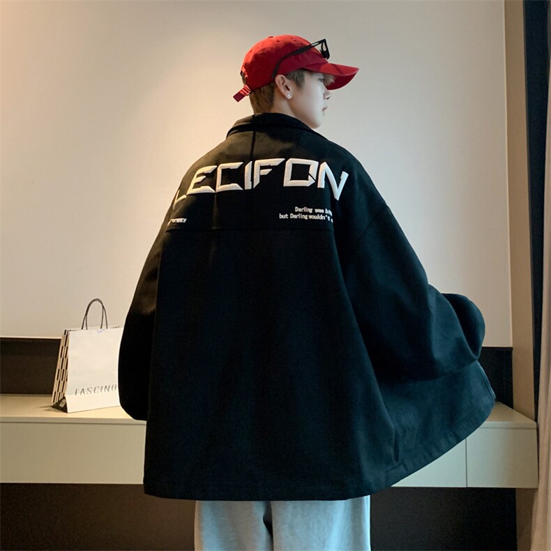 高级感发泡印花夹克男麂皮绒棒球服休闲冲锋衣外套6007-P60-控108,男装夹克,星座207