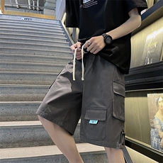 多口袋工装休闲短裤男潮流ins潮牌沙滩裤夏季新款宽松运动五分裤，男装牛仔裤，星座505-2（原电商A260-1)