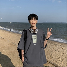 得物直播品质220克纯棉精梳xz605-dcm292-特批20控38，男装T恤，星座605(原A050)