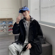 潮流夹克潮男春季假两件外套W026P65，男装夹克，星座1116-2
