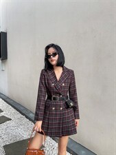 腰包连衣裙，女装连衣裙，精典蓝月