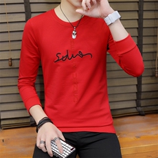 款6613-P38男士t恤长袖圆领卫衣韩版潮流上衣服套头打底，男装T恤，电商D310（原电商305）
