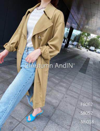 2021新款韩版风衣外套，女装风衣，AND IN+