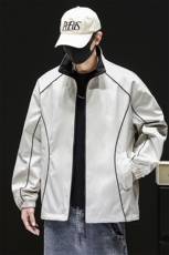 2025秋季新款立领拼色时尚夹克男士休闲外套潮牌Q5566-P68，男装夹克，星座610（原A335）