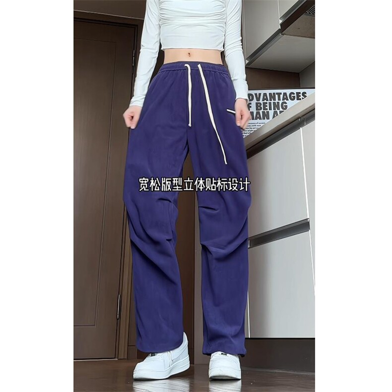 2025秋季新款 美式情侣垂感大码休闲裤 A017 K775 P45图片