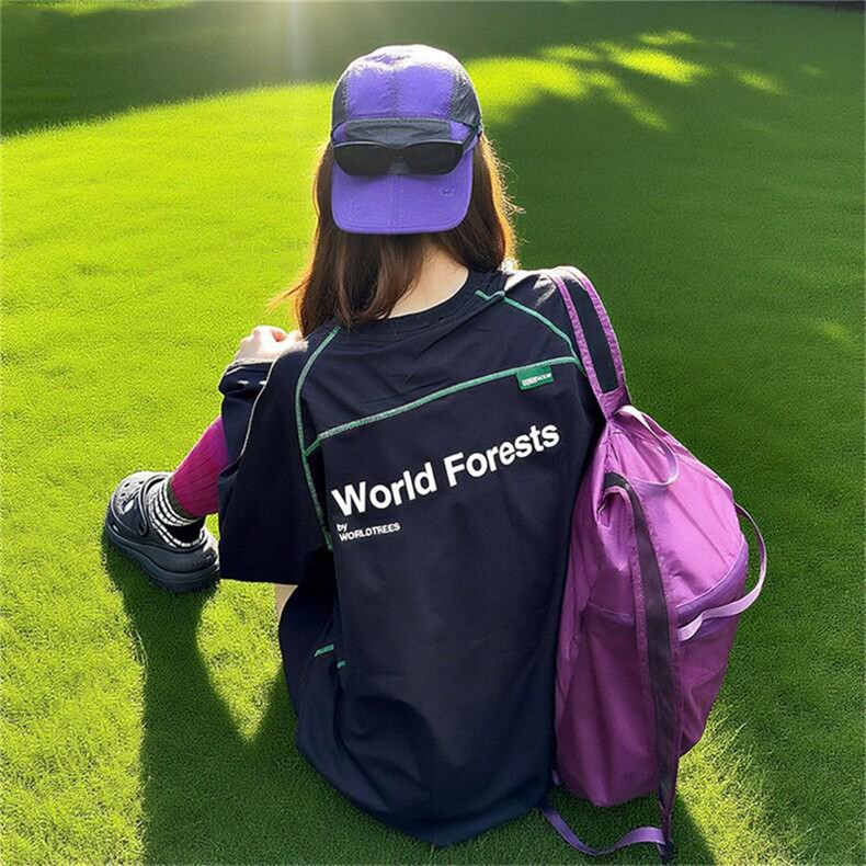 美式高街解构工艺速干长袖T恤男女款防晒罩衫户外运动潮牌骑行服，男装防晒衣，电商A443