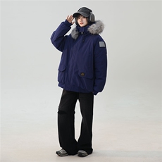 中性风连帽可脱卸毛领工装棉衣男大码潮流棉衣男MY77917P138控198，女装棉衣/棉服，星座226-1