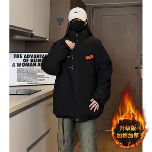 MY102J/P85冬季新款飞机扣棉衣男新中式加棉加厚棉袄外套新款棉服图片