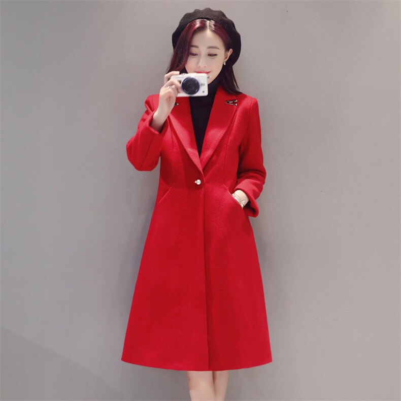 毛呢外套时尚潮流简约百搭韩版气质修身显瘦2020年冬季,女装毛呢外套,冬木谷雨