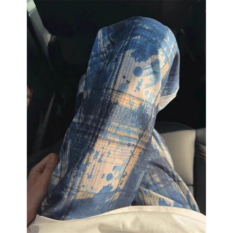 美式复古扎染格子休闲裤男阔腿裤春夏季款裤子直长裤子 KA759图片