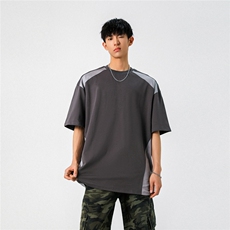 1可二开肩膀拼接腋下网眼透气大码M-5XL短袖T恤男DX77997P48控78，男装T恤，星座226-2