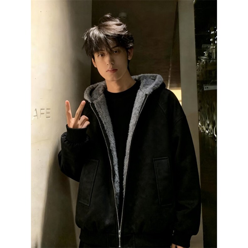 2025新款冬季棉服棉衣男生保暖面包服潮牌帅气外套YM6047特批90图片