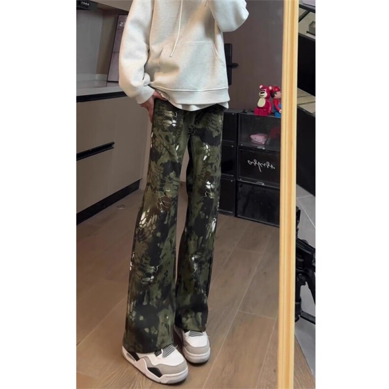 1506A/G77280/P43美式提裆迷彩蛇纹牛仔裤,男装牛仔裤,星座1506A