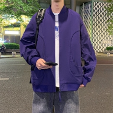 夜景大码防水棒球领冲锋衣飞行服光版二开a406jk1218特p73，男装夹克，星座309（原A406）