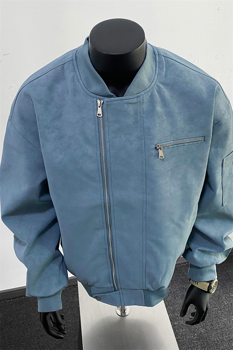 美式高阶秋冬PU棒球服夹克痞帅百搭情侣外套J57911TP85,男装夹克,电商A247