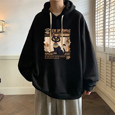 连帽卫衣男大码胖子帽衫大号运动服WY2429-P35，男装卫衣，电商A040
