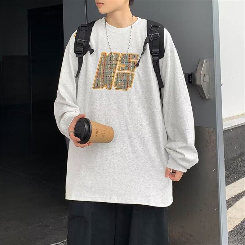 秋季新款外套男,加绒绣花银狐绒卫衣W6132P42,男装卫衣,星座1116-2